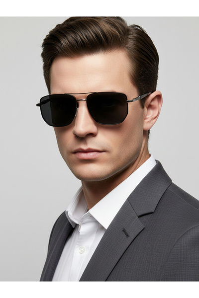 Take Two By Styli Silver Square Frame Sunglasses