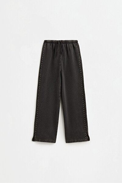 LEFTIES Zımbalı culotte pantolon