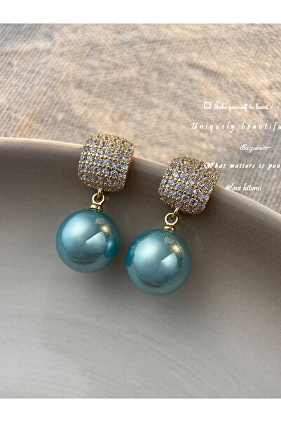 Take Two By Styli Embellished Pearl Drop Earrings