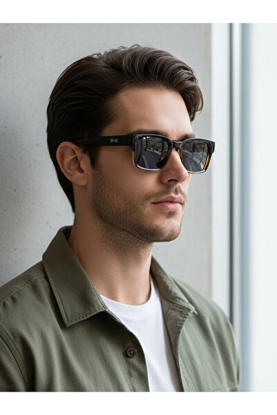 Take Two By Styli Black Square Sunglasses