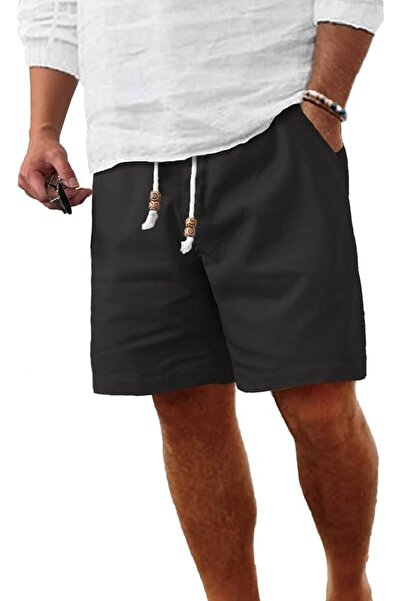 GENERAL Comdecevis Men's Cotton Linen Casual Shorts