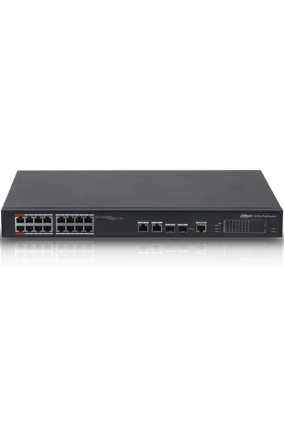 DAHUA OUTLET (PFS4218-16ET-240) 16 PORT 10/100 240W POE +2SFP YÖNETILIR SWITCH