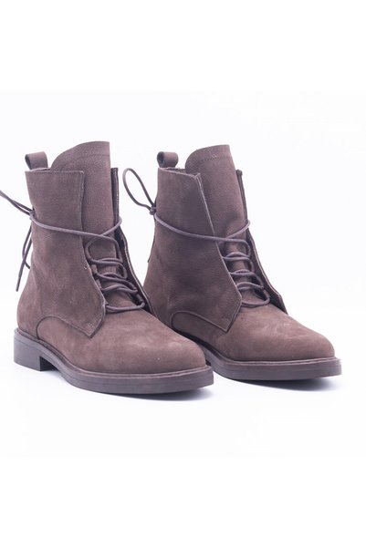 Gusse Jemba Women's Khaki Nubuck Leather Boots 263415-1