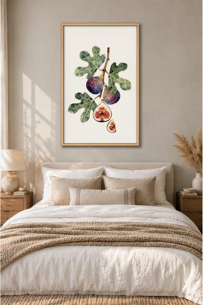 ZURİ DESİGN Tablou de perete din MDF cu aspect de ramă de tablou „Ramură de s...