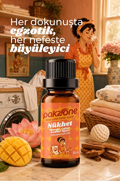 Pakzone Çamaşır Parfümü Difüzör Buhurdanlık Esansı Nükhet 15 ml