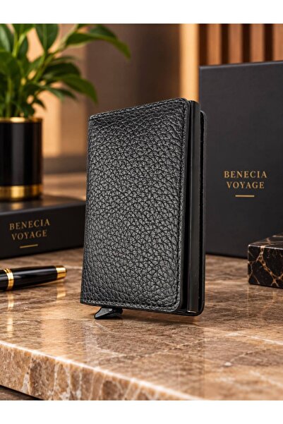 BeneciaVoyage %100 Deriden Kaliteli Mıknatsılı Şık Mekanizmalı Çok Bölmeli Un...