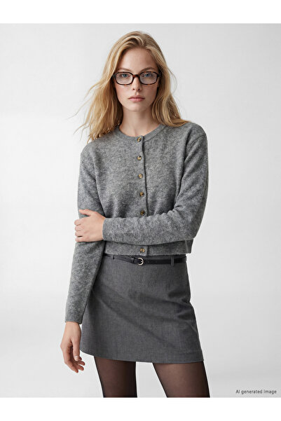 LC Waikiki Crew Neck Women's Knitwear Cardigan