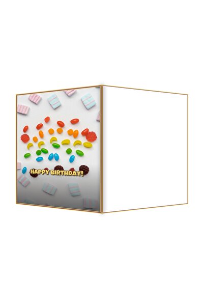 OEM Felicitare Aniversare jeleuri colorate, Design vesel si vibrant, 13.3x19....
