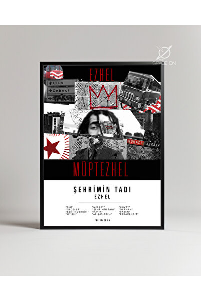 Ezhel-müptezhel Albüm Kapağı Özel Tasarım Dekoratif Duvar Tablosu Poster