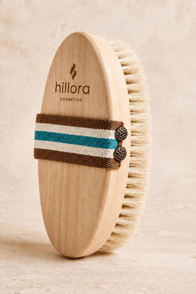 Hillora فرشاة السيلوليت الطبيعية 100% من شعر الحصان
