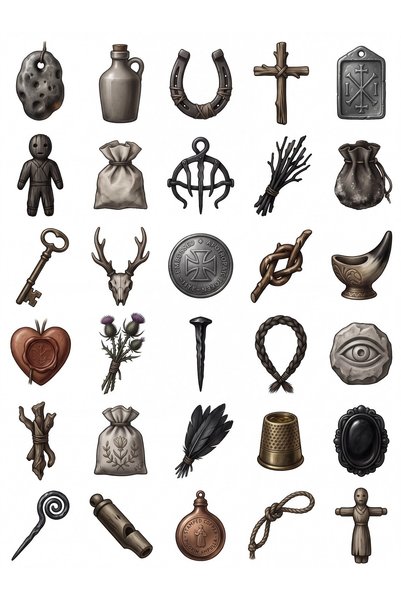 Dekorif مجموعة ملصقات من 30 قطعة من الأسماء الشعبية الأسطورية - للابتوب، الدف...