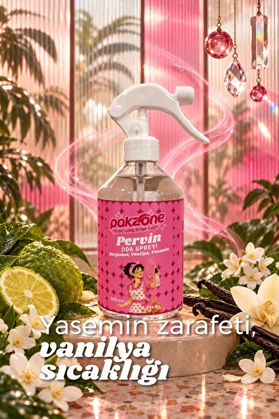 Pakzone Oda ve Çamaşır Spreyi Oda Kokusu Pervin 500 ml