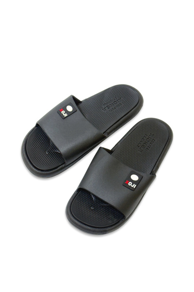 Chaolizi Men's Two-tone Single Strap EVA Slide Sandals with Logo Tag