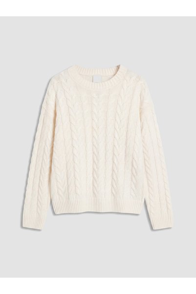 LC Waikiki Crew Neck Girls' Knitwear Sweater