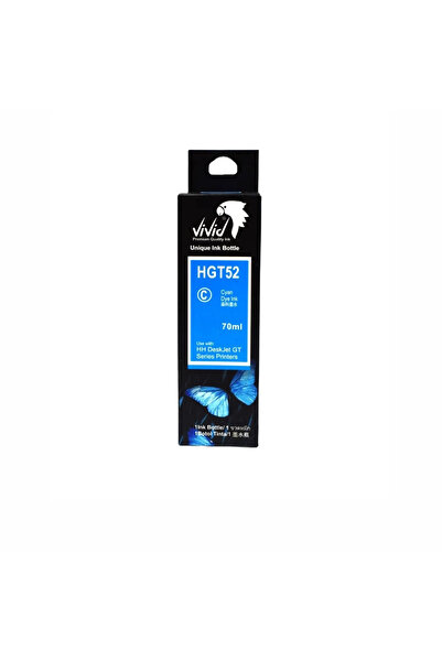 HP GT52 Muadil Mavi Mürekkep – 70ml –