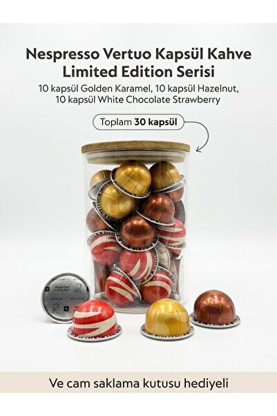Nespresso Vertuo Lezzetli Tatlar Kapsül Kahve Serisi 30 lu Hediyeli