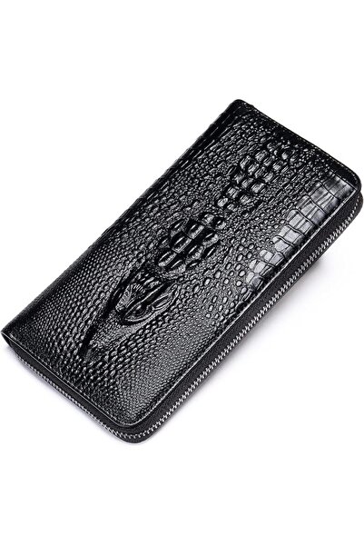 GENERAL NIUCUNZH Genuine Leather Cool Long Wallets for Men Personalized Zip A...