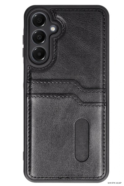 New Face Spt-Gld Newface Galaxy A26 Case Sara Leather Case with Business Card...