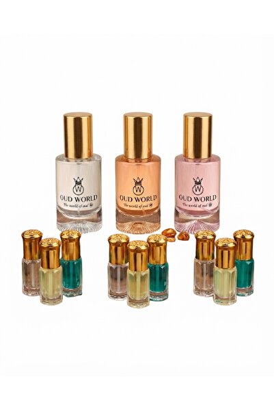 OUD WORLD Combo Set 33, Dunhil Icon, Valaya & Sugar , 3 x 50ML, with 9 Compli...