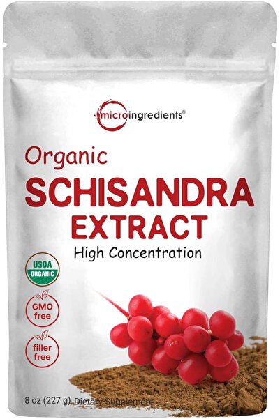 Micro ingredients Organic Schisandra Extract Powder, 8 Ounce, Traditional Ada...