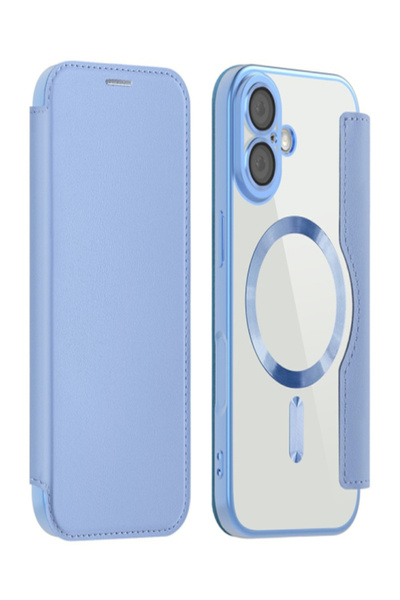 AUDIOX MagFlip Chrome » iPhone 17 - Husa MagBook, RFID protect, Leather frame |