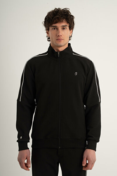 Airlife Stripe Agp 4 Full Length Zippered Men's Jacket with Stripe Detail and...