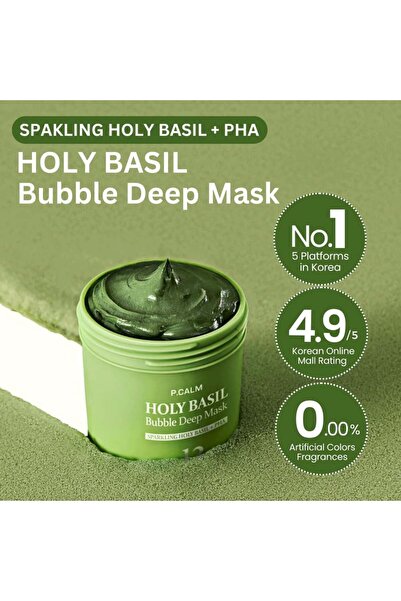 P Calm P.Calm Holy Basil Bubble Deep Mask