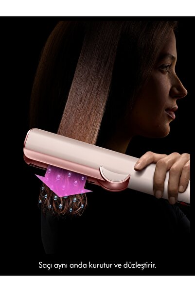 DYSON Airstrait™ ıslaktan kuruya saç düzleştirici (Ceramic Pink)