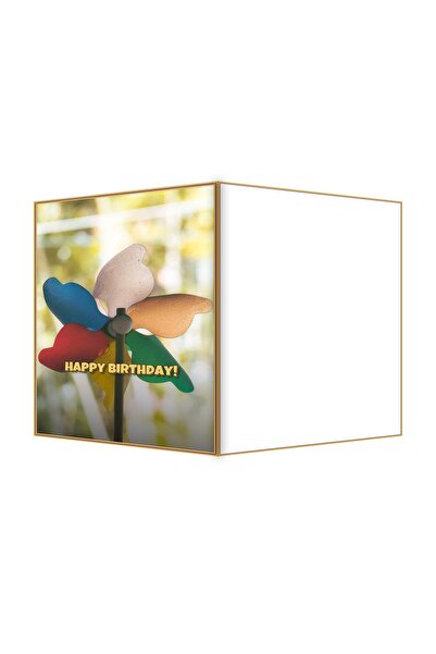 OEM Felicitare Aniversare Moara de vant colorata, design vesel, 13.3x19.4cm p...
