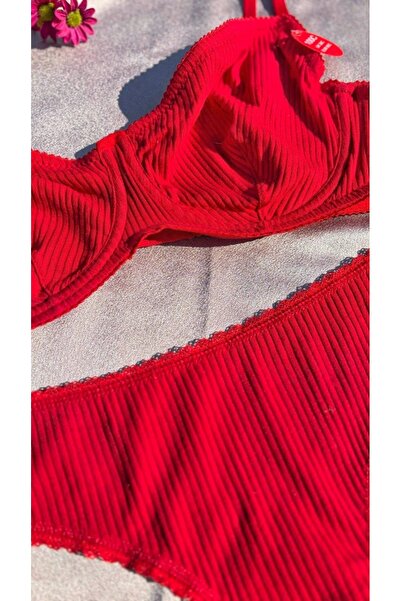 La Linaa Set sutien din bumbac pentru femei de mărime mare, cu slip confortabil fără cupă