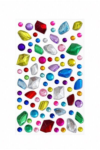 Lavian Accessories Kylie Gems Stone Bedazzle Renkli Yüz ve Vücut Taşı Sticker
