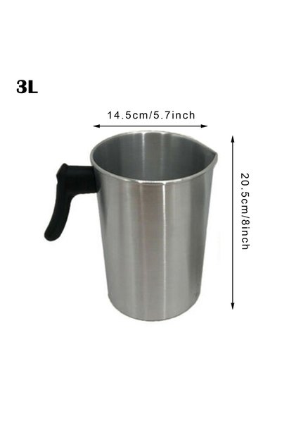 Choice 3L 1.2L/1.8L/3L Aluminum Wax Melting Pot Sturdy DIY Wax Melting Pourin...