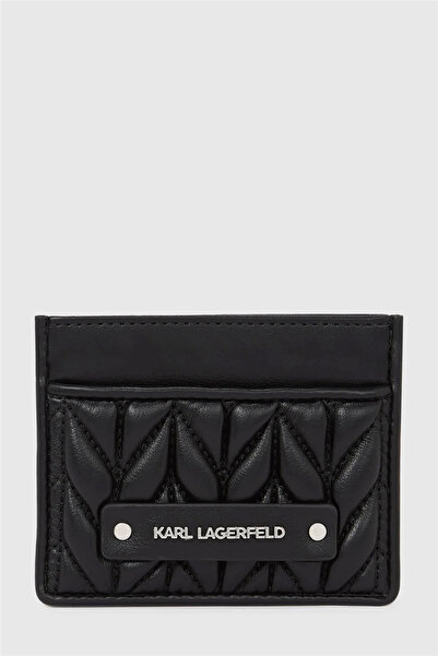 Karl Lagerfeld K/Weave Cardholder Kadın Kartlık Siyah