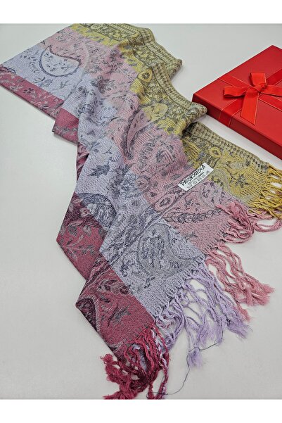 tomrisboutique Paisley Patterned Double-Sided Jacquard Woven Shawl 70 X 200 c...