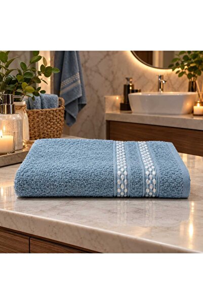 New Cotton Home منشفة حمام مصنوعة من القطن بنسبة 100%، مقاس 90x140 سم، ناعمة ...