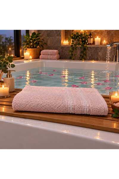 New Cotton Home منشفة حمام مصنوعة من القطن بنسبة 100%، مقاس 90x140 سم، ناعمة ...
