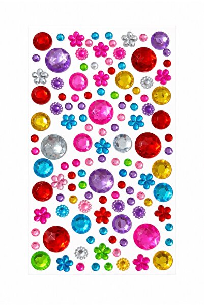 Lavian Accessories Kylie Gems Stone Bedazzle Renkli Yüz ve Vücut Taşı Stickerı