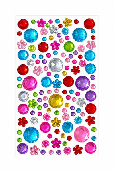 Lavian Accessories Kylie Gems Stone Bedazzle Renkli Yüz ve Vücut Taşı Stickerı
