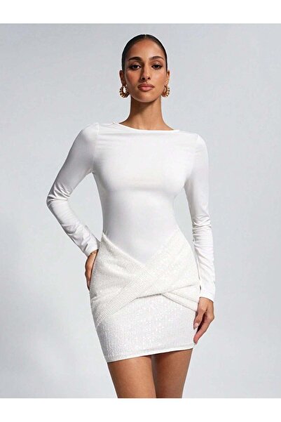 Sheya Rochie mini, albă - L