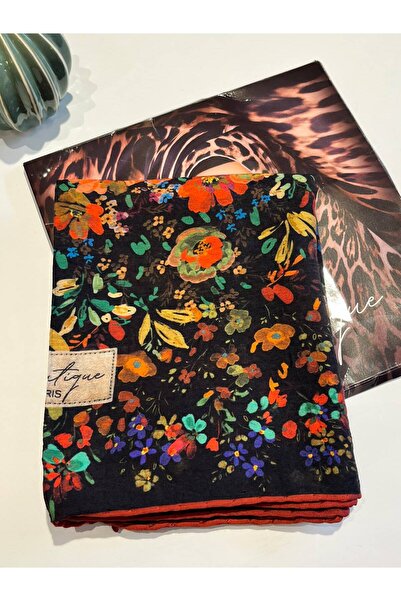 LA BOUTIQUE Organik Güz Yaz Sedrinliği Desen Şal