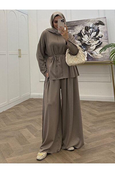 NURQA RAHAT KESİM OVERSİZE BLUZ PANTOLONLU İKİLİ TAKIM