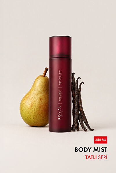 Royal Platinum Body Mist Pear Vanilla (Vücut ve Saç Spreyi) EDP 250 ML | Tatl...