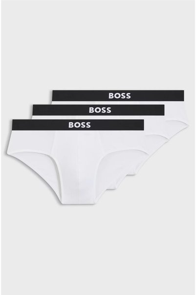 BOSS Hipbr 3P One Erkek 3lü Boxer Beyaz