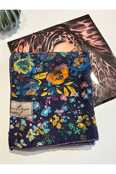 LA BOUTIQUE Organik Güz Yaz Sedrinliği Desen Şal