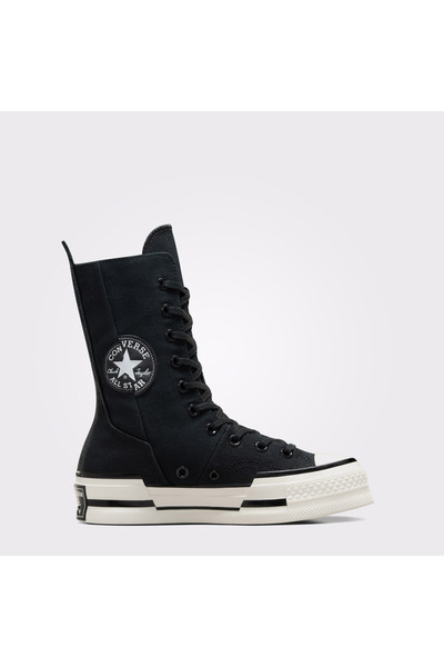 Converse Chuck 70 Plus XHi Unisex Siyah Platform Sneaker
