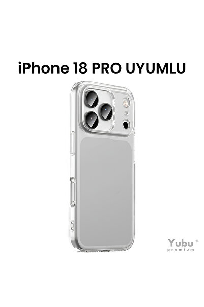 yubu iPhone 18 Pro Uyumlu Şeffaf Silikon Kılıf – İnce, Esnek Kamera Korumalı ...