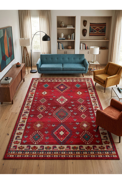 Rose'n Home Arte VN129-1 Klasik Desenli Dekoratif Salon Mutfak Koridor Halısı