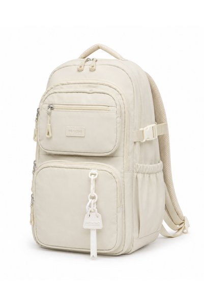 Reymond Luggage Reymond 2604 Backpack Water Repellent Imported Fabric Unisex Daily High School School Cream