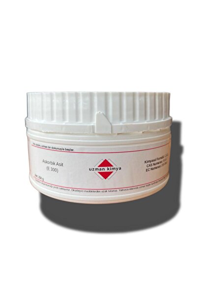 Askorbik Asit (Vitamin C) – 250 g Kavanoz – Gıda-Kozmetik Hammaddesi – Antioksidan / Ascorbic Acid
