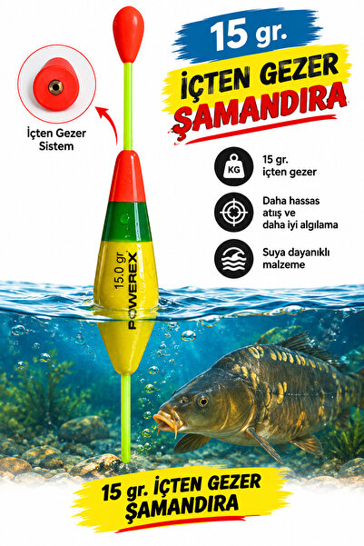 sr sazanrig 7-19 / 15 gr. İçten Gezer Şamandıra